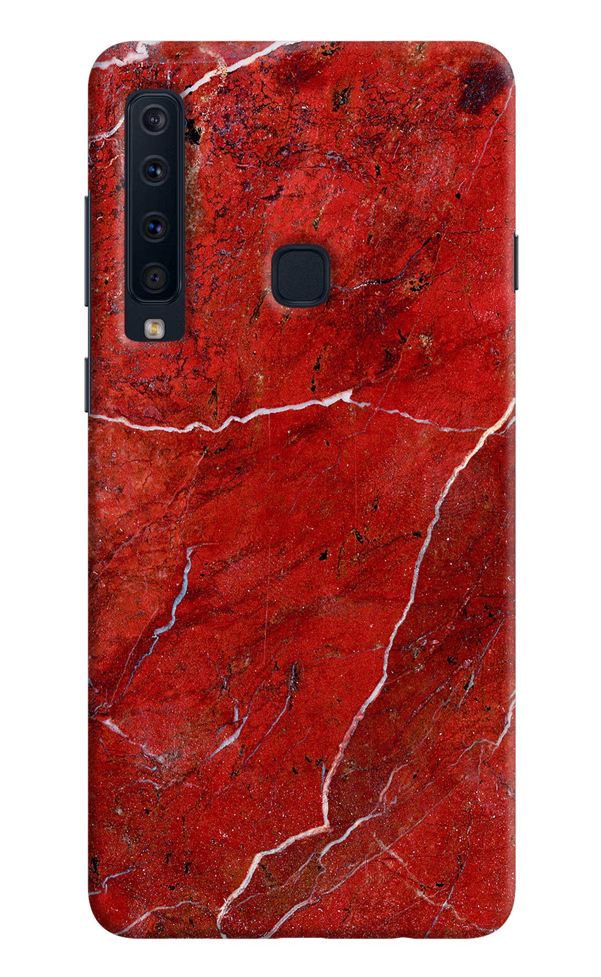 Red Marble Design Samsung A9 Hard Case Back Cover by Casekaro