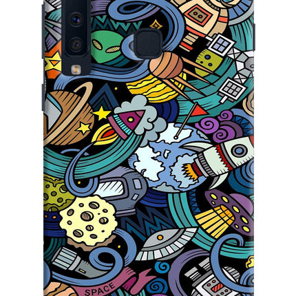 Space Abstract Samsung A9 Hard Case Back Cover by Casekaro