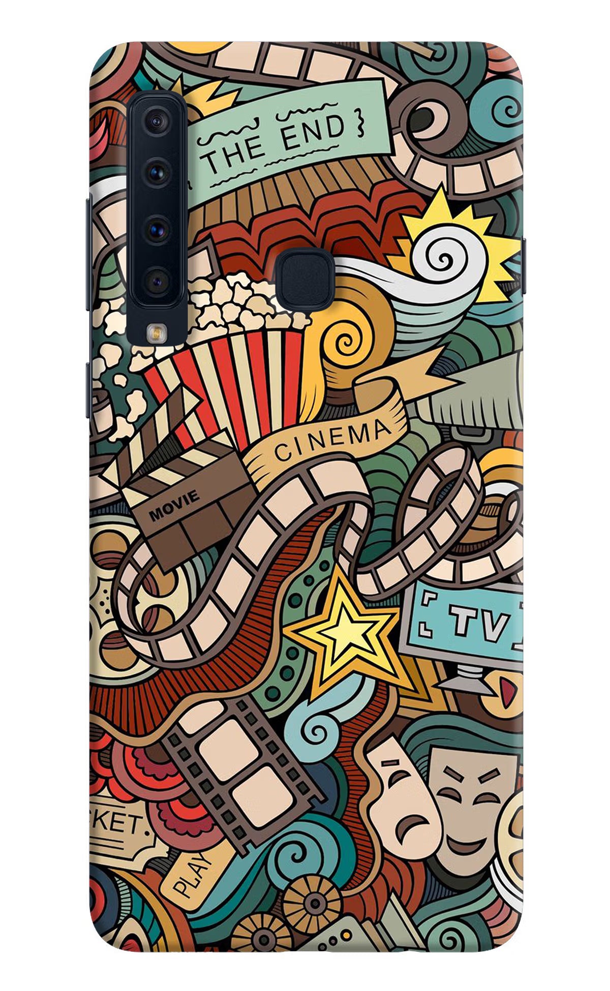 Cinema Abstract Samsung A9 Hard Case Back Cover by Casekaro