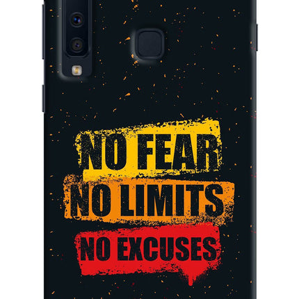 No Fear No Limits No Excuse Samsung A9 Hard Case Back Cover by Casekaro