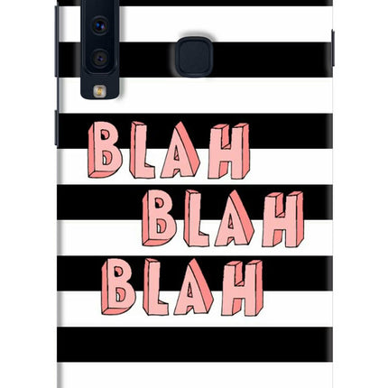 Blah Blah Blah Samsung A9 Hard Case Back Cover by Casekaro