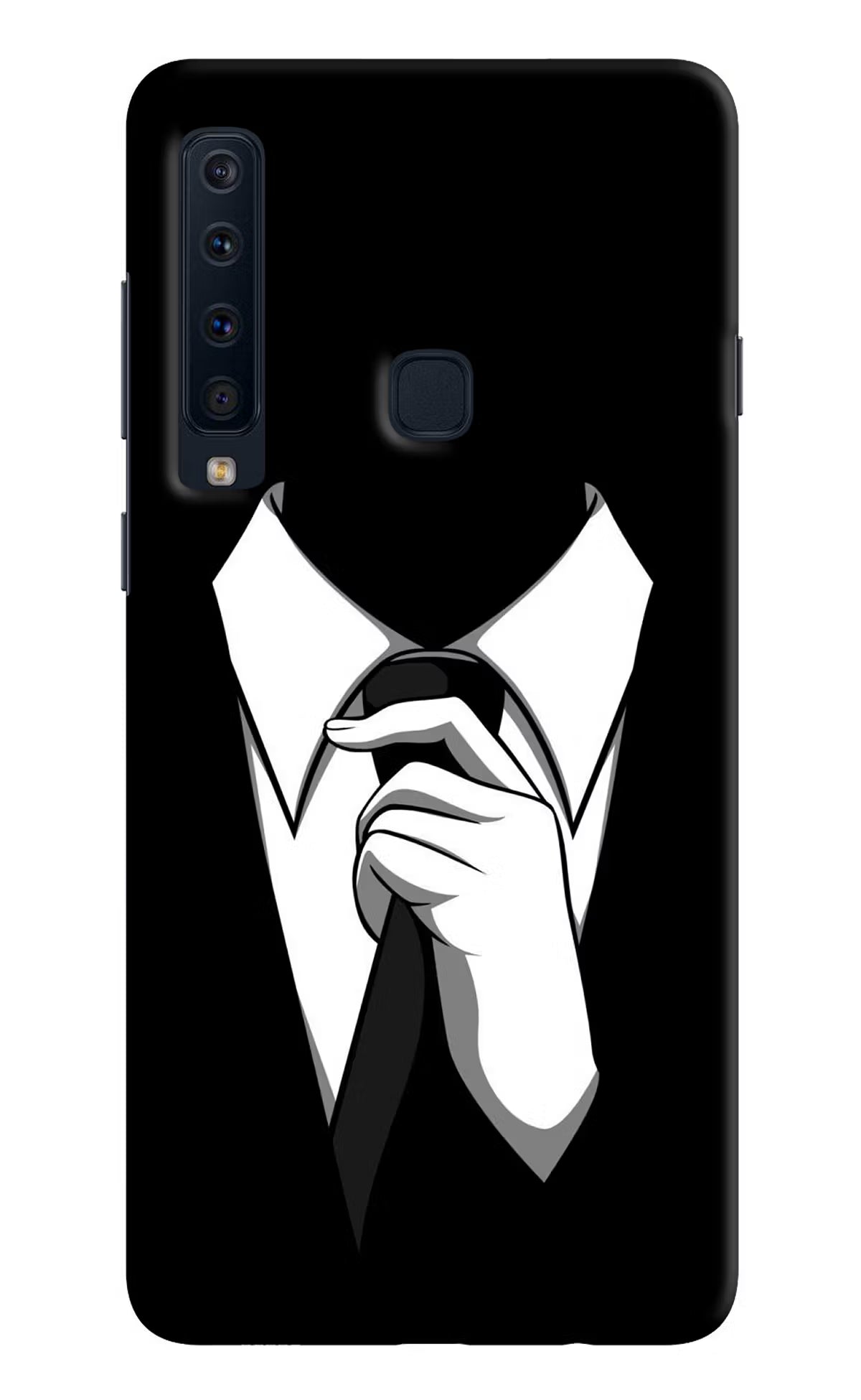 Black Tie Samsung A9 Hard Case Back Cover by Casekaro