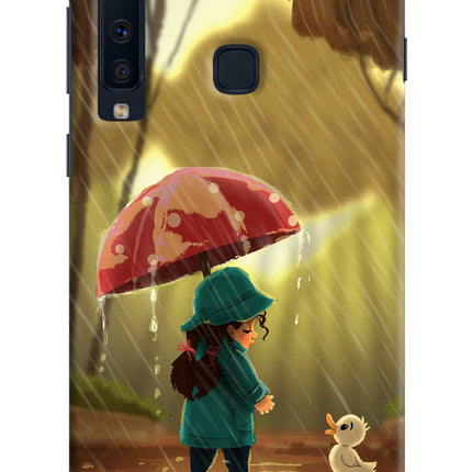 Rainy Day Samsung A9 Hard Case Back Cover by Casekaro