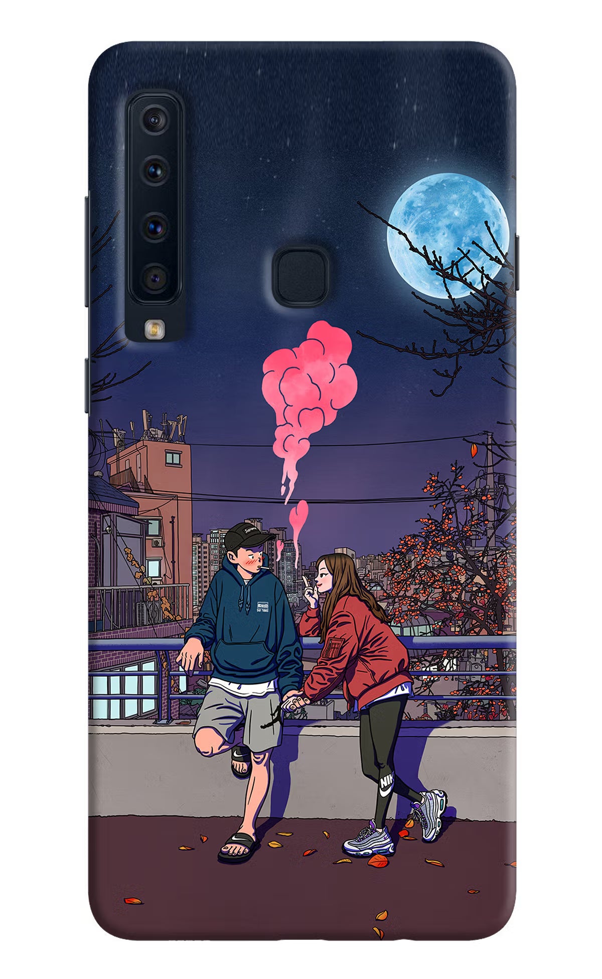 Chilling Couple Samsung A9 Hard Case Back Cover by Casekaro