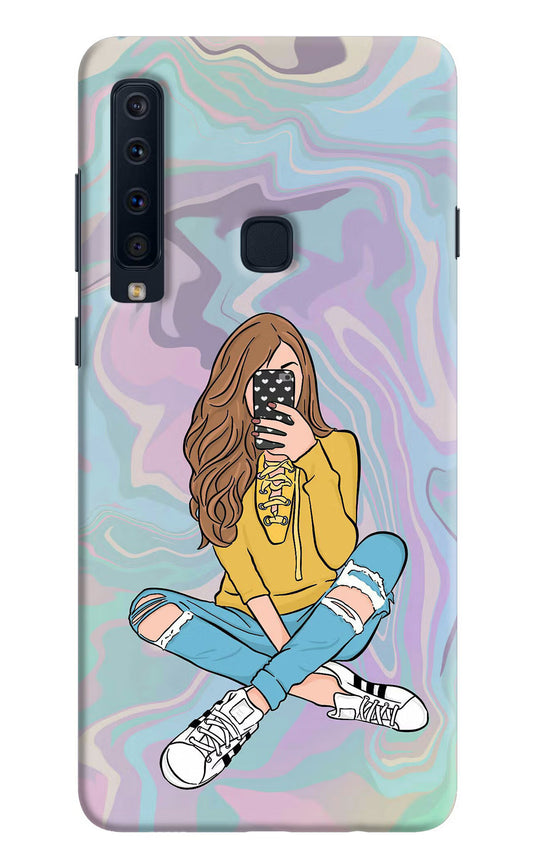 Selfie Girl Samsung A9 Hard Case Back Cover by Casekaro
