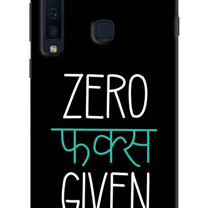Zero Fucks Given Samsung A9 Hard Case Back Cover by Casekaro