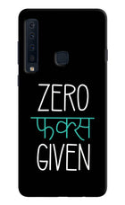 Zero Fucks Given Samsung A9 Hard Case Back Cover by Casekaro