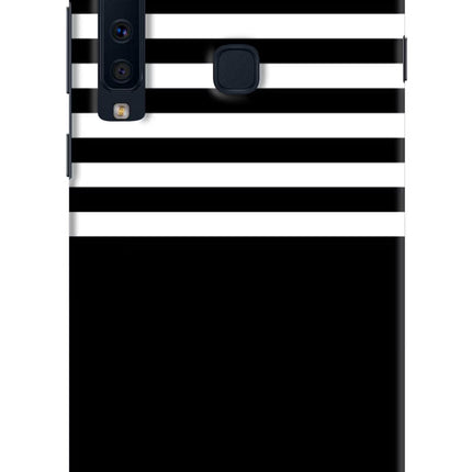 Black and White Print Samsung A9 Hard Case Back Cover by Casekaro