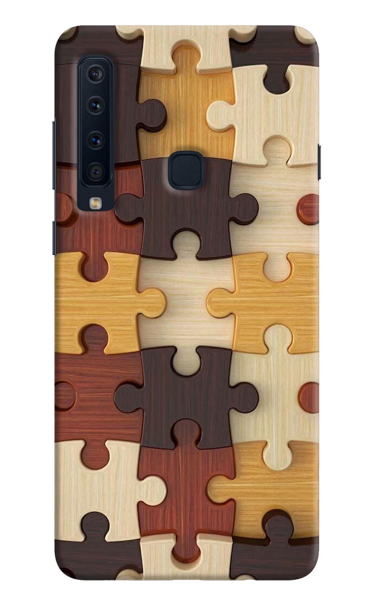 Wooden Puzzle Samsung A9 Hard Case Back Cover by Casekaro