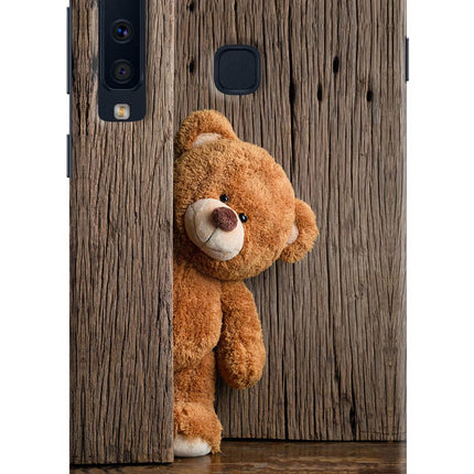 Teddy Wooden Samsung A9 Hard Case Back Cover by Casekaro