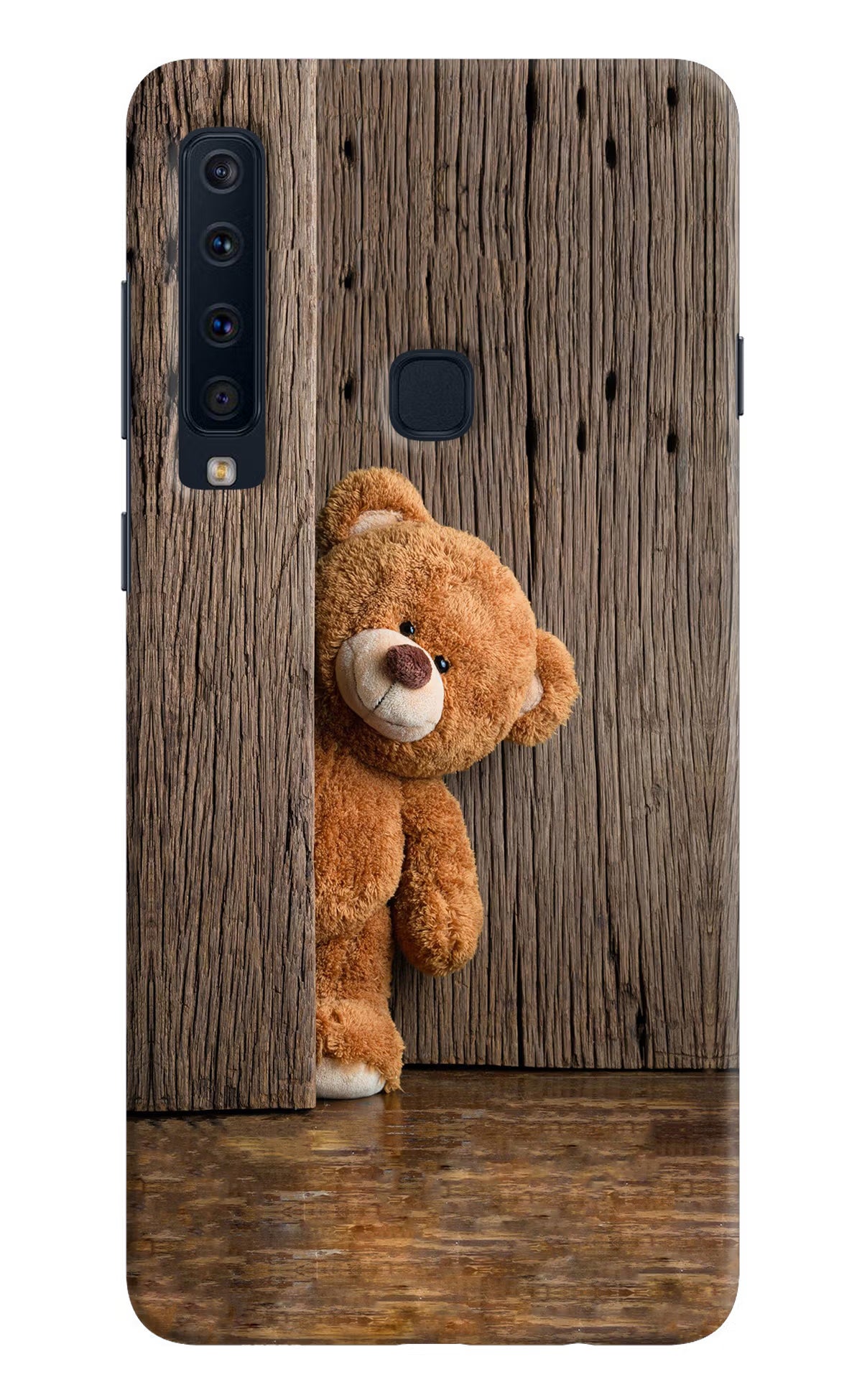 Teddy Wooden Samsung A9 Hard Case Back Cover by Casekaro