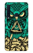 Green Owl Samsung A9 Hard Case Back Cover by Casekaro