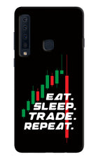 Eat Sleep Trade Repeat Samsung A9 Hard Case Back Cover by Casekaro