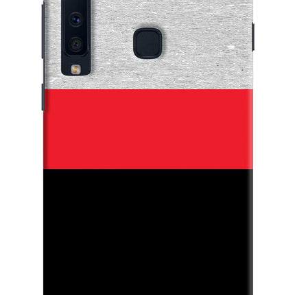 Tri Color Pattern Samsung A9 Hard Case Back Cover by Casekaro