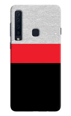 Tri Color Pattern Samsung A9 Hard Case Back Cover by Casekaro