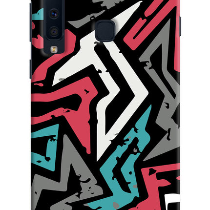 Geometric Graffiti Samsung A9 Hard Case Back Cover by Casekaro