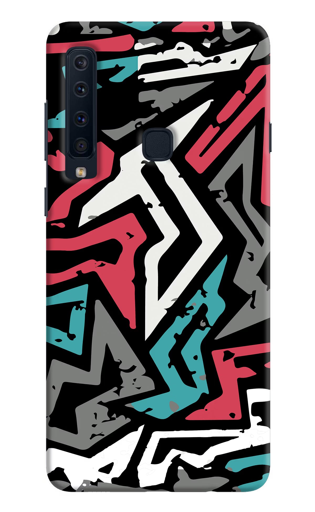 Geometric Graffiti Samsung A9 Hard Case Back Cover by Casekaro