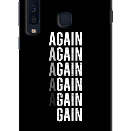 Again Again Gain Samsung A9 Hard Case Back Cover by Casekaro