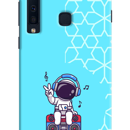 Cute Astronaut Chilling Samsung A9 Hard Case Back Cover by Casekaro