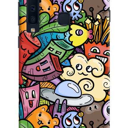 Veggie Doodle Samsung A9 Hard Case Back Cover by Casekaro