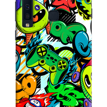 Game Doodle Samsung A9 Hard Case Back Cover by Casekaro