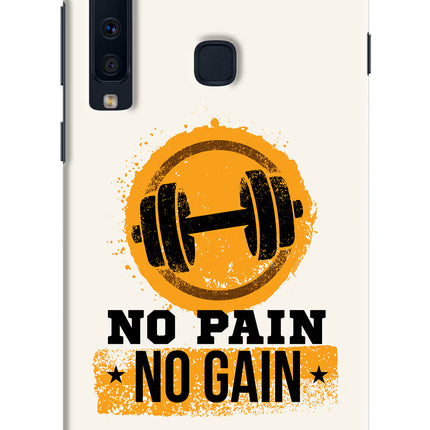 No Pain No Gain Samsung A9 Hard Case Back Cover by Casekaro