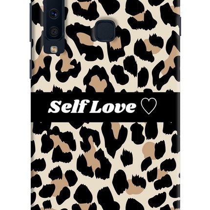 Leopard Print Self Love Samsung A9 Hard Case Back Cover by Casekaro