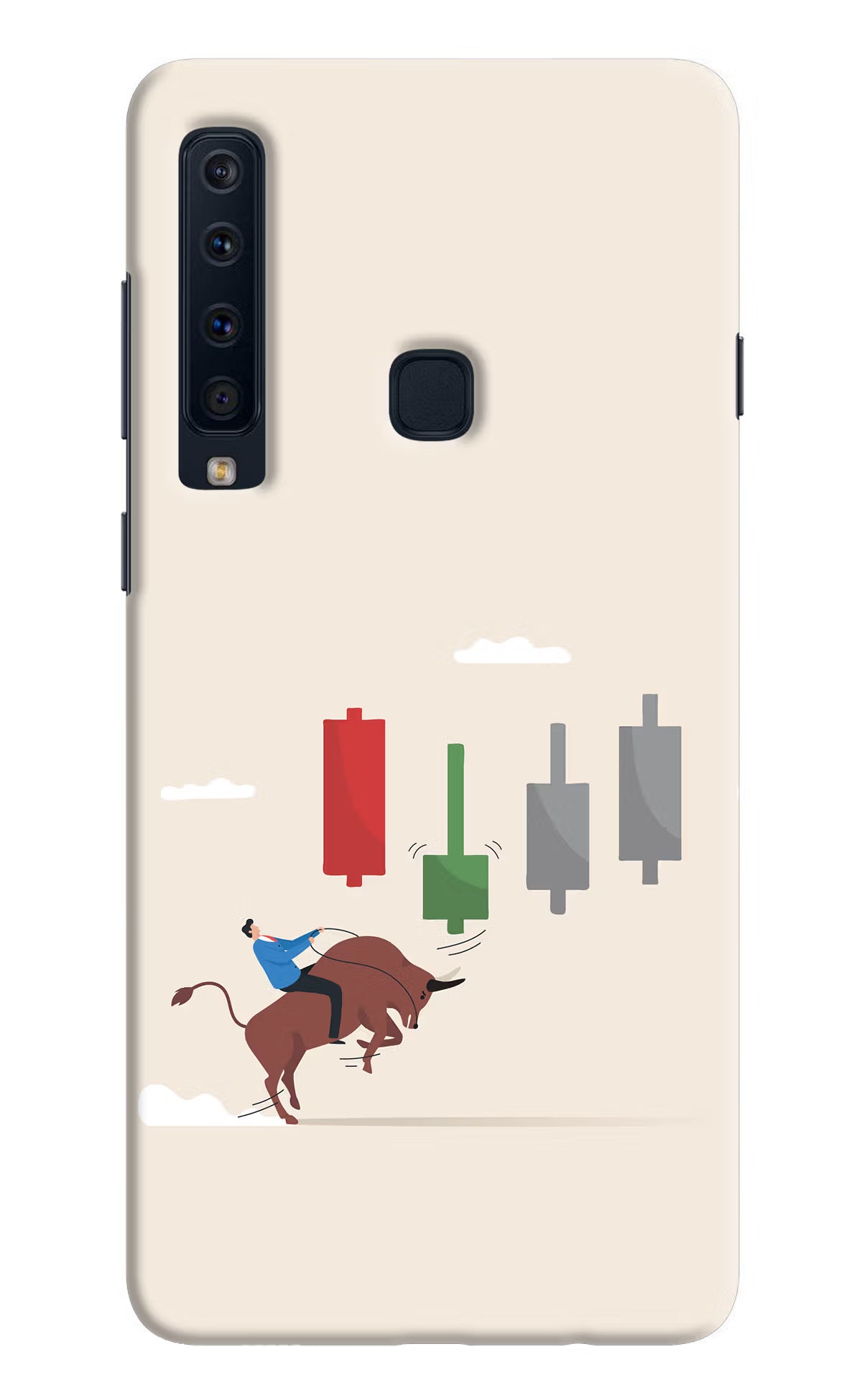 Bull Trading Momentum Samsung A9 Hard Case Back Cover by Casekaro