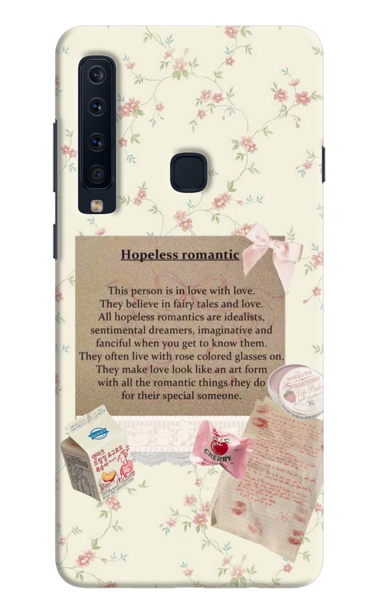 Hopeless Romantic Samsung A9 Hard Case Back Cover by Casekaro