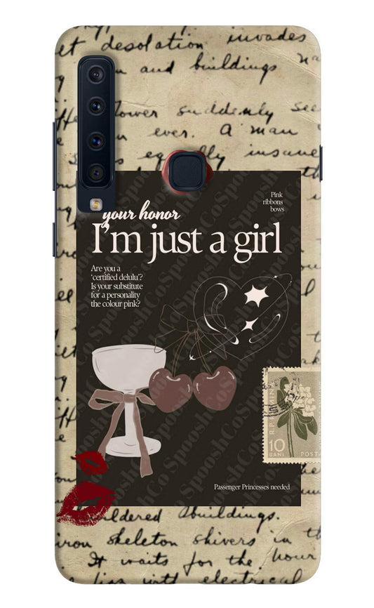 I am just a girl Samsung A9 Hard Case Back Cover by Casekaro