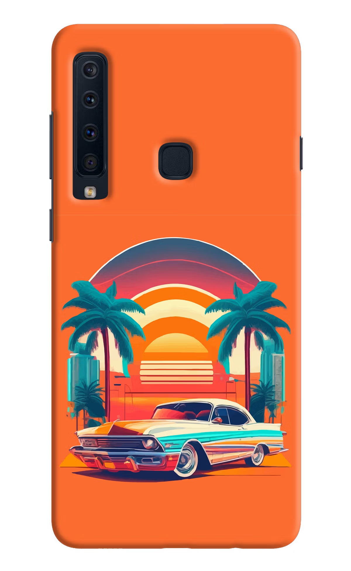 Palm Drive 80s Samsung A9 Hard Case Back Cover by Casekaro