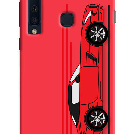 Red Velocity Samsung A9 Hard Case Back Cover by Casekaro