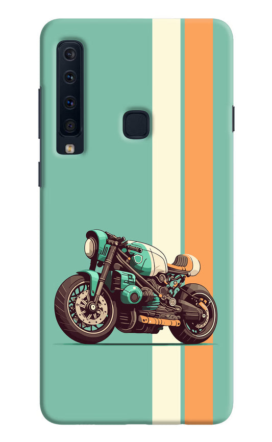 Striped Moto Drift Samsung A9 Hard Case Back Cover by Casekaro