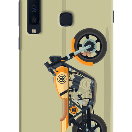 Vertical Speedster Samsung A9 Hard Case Back Cover by Casekaro