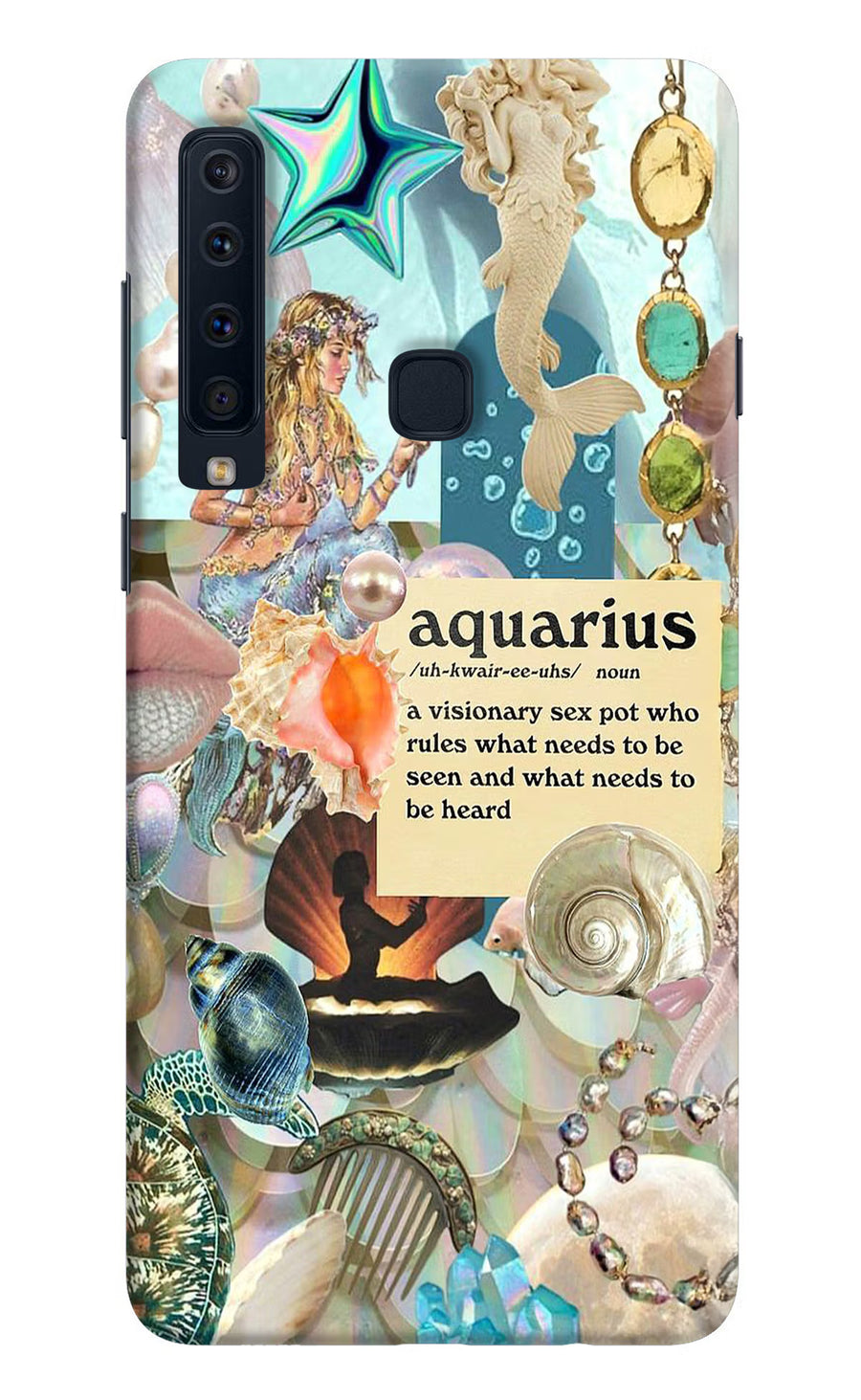Aquarius Zodiac Samsung A9 Back Cover, Hard case