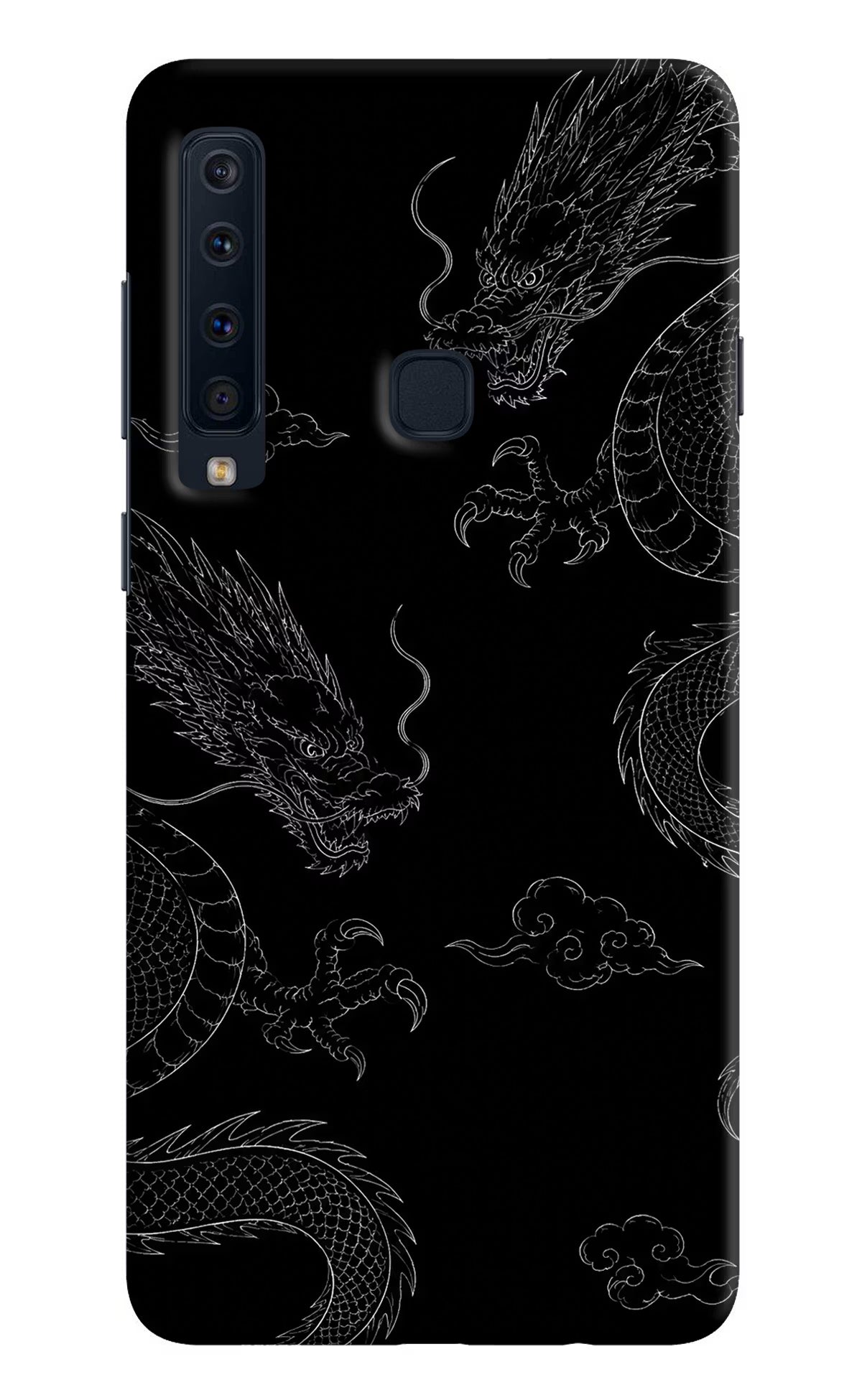 Twin Dragons Samsung A9 Hard Case Back Cover by Casekaro
