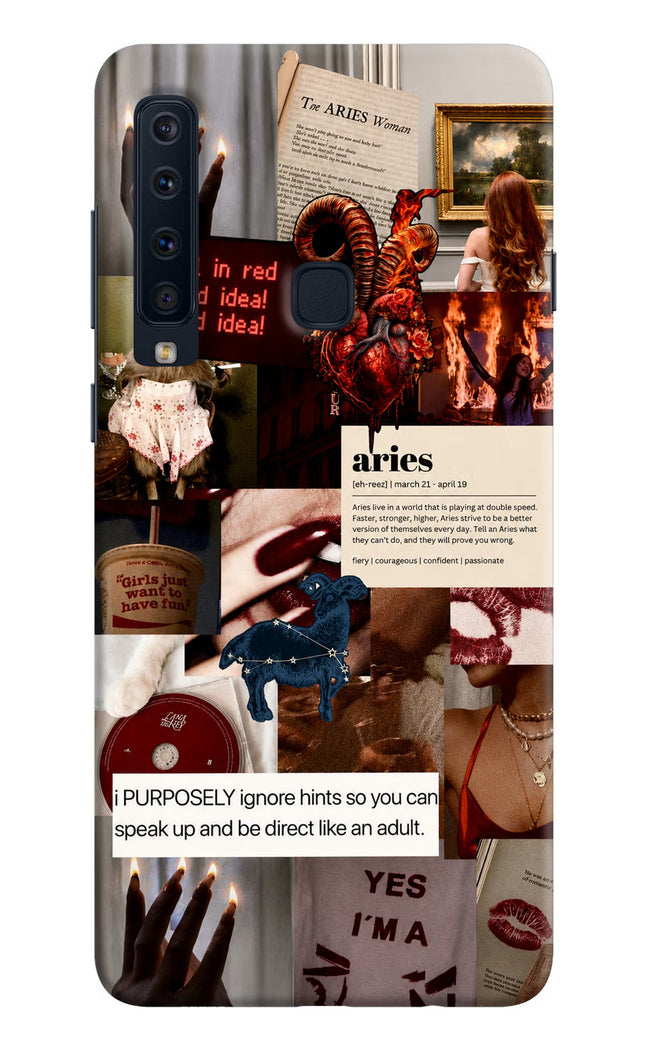 Zodiac Aries Samsung A9 Hard Case Back Cover by Casekaro