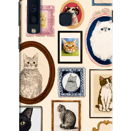 Mirror Cats Samsung A9 Hard Case Back Cover by Casekaro