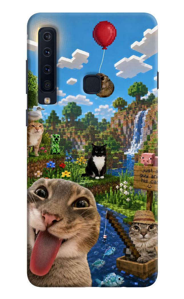 Minecraft Cat Chaos Samsung A9 Hard Case Back Cover by Casekaro