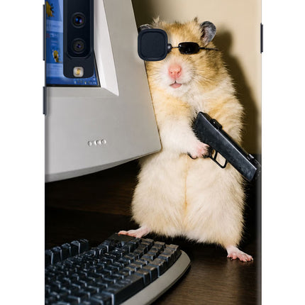 Hacker Hamster Samsung A9 Hard Case Back Cover by Casekaro