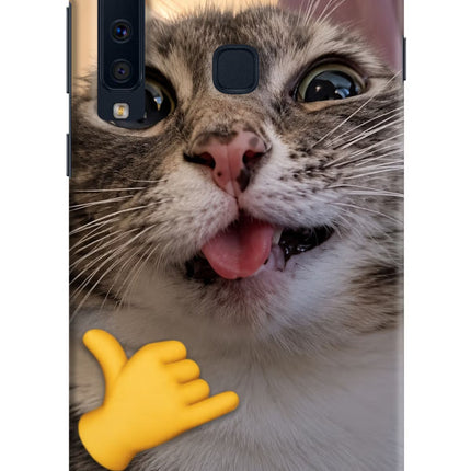 Silly Cat Call Samsung A9 Hard Case Back Cover by Casekaro