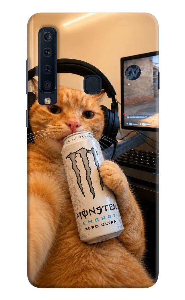 Gamer Cat Energy Samsung A9 Hard Case Back Cover by Casekaro