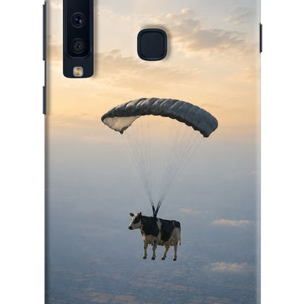 Skydiving Cow Samsung A9 Hard Case Back Cover by Casekaro