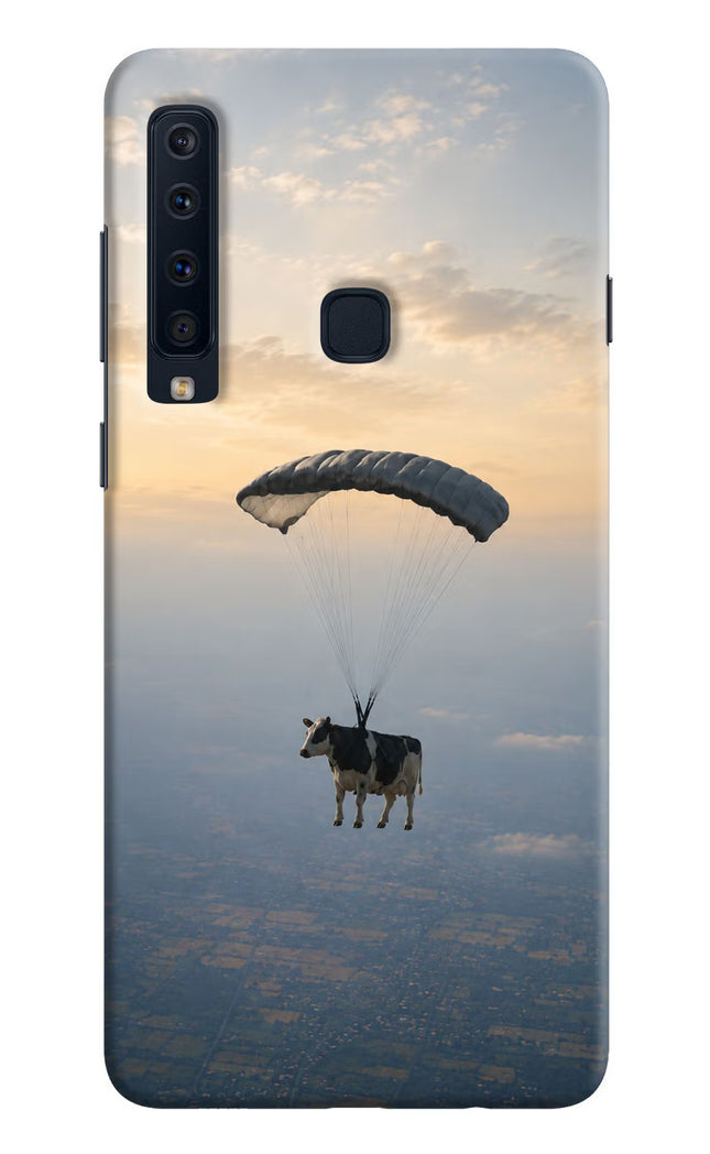 Skydiving Cow Samsung A9 Hard Case Back Cover by Casekaro