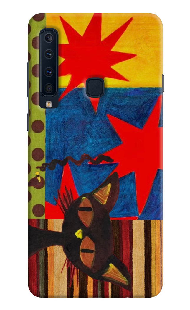 Pop Cat Samsung A9 Hard Case Back Cover by Casekaro