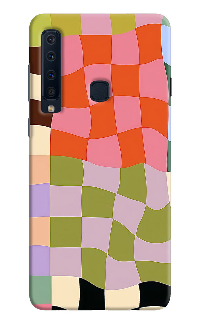 Wavy Grid Samsung A9 Hard Case Back Cover by Casekaro