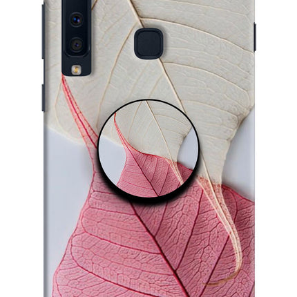 White Pink Leaf Samsung A9 Pop Case by Casekaro