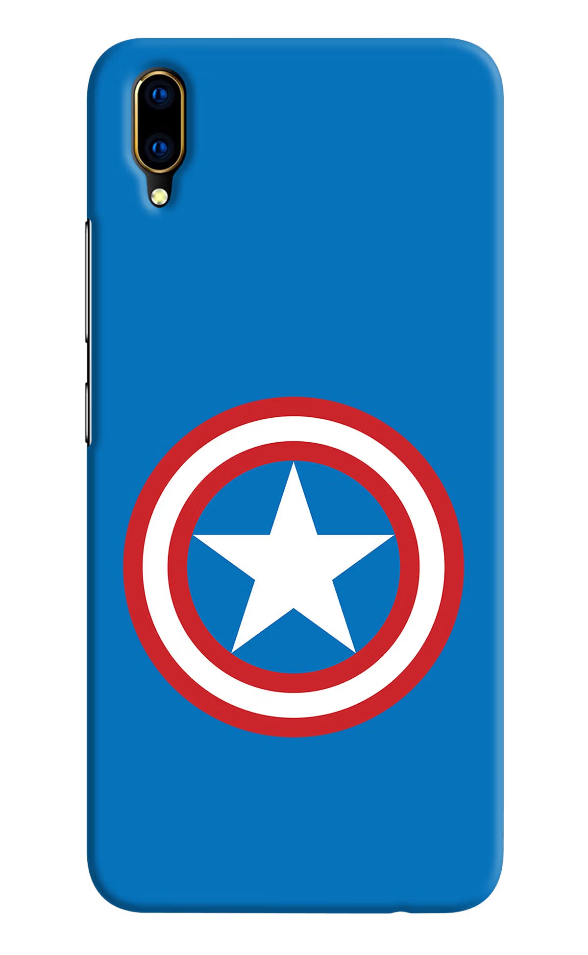 Captain America Logo Vivo V11 Pro Hard Case Back Cover by Casekaro