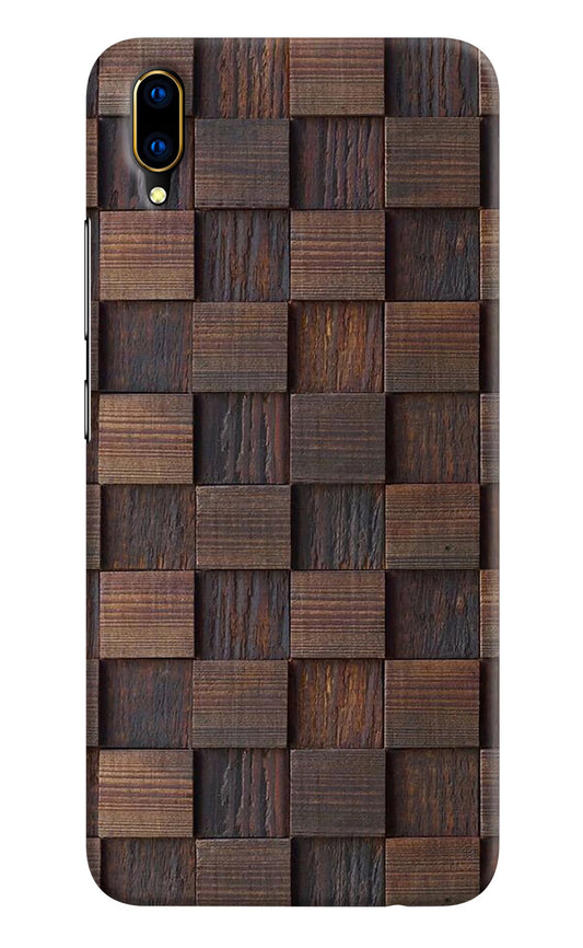 Wooden Cube Design Vivo V11 Pro Hard Case Back Cover by Casekaro