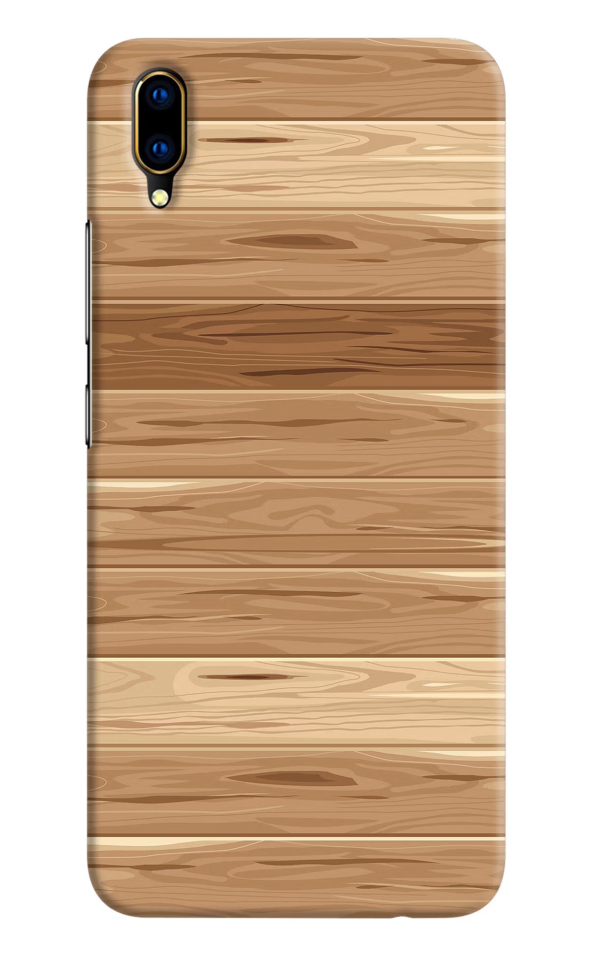 Wooden Vector Vivo V11 Pro Hard Case Back Cover by Casekaro